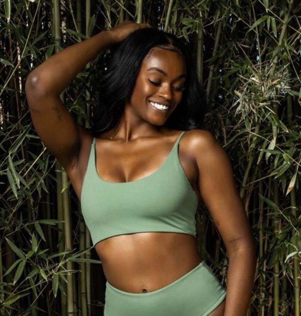 Buffbuny Collection Swim Top Size XXS NWT Green